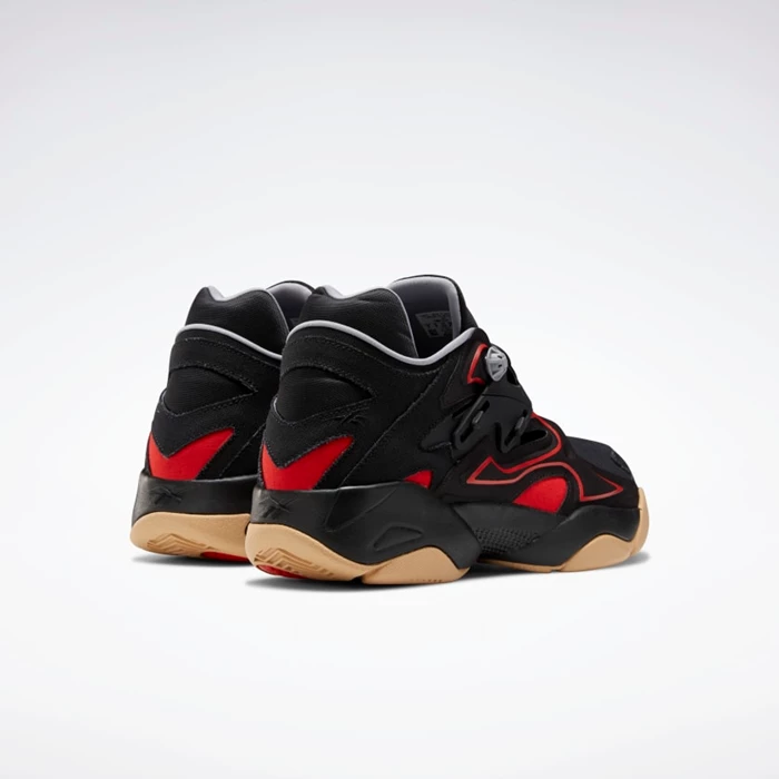 Reebok Pump Court Men's Classics Black/Red | PH138KO