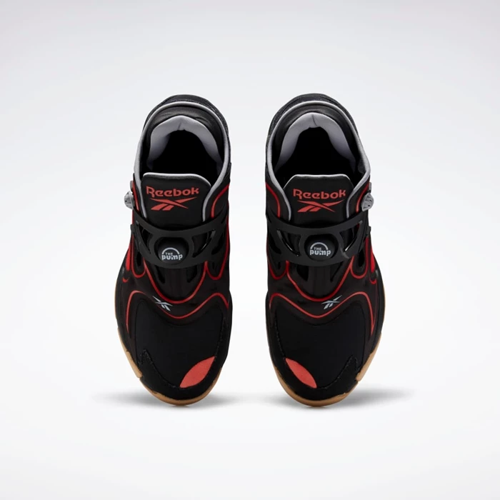 Reebok Pump Court Men's Classics Black/Red | PH138KO