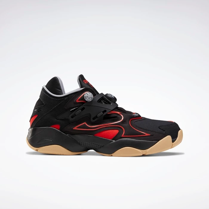 Reebok Pump Court Men\'s Classics Black/Red | PH138KO