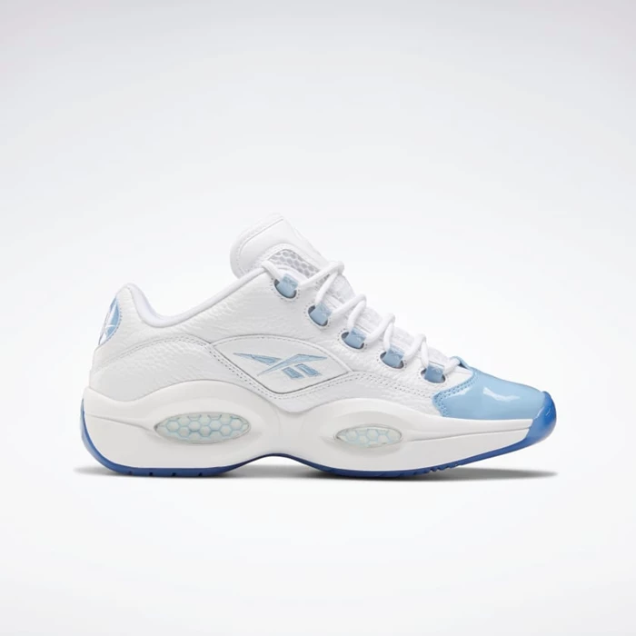 Reebok Question Low Men's Basketball Shoes White/Blue | PH703AH