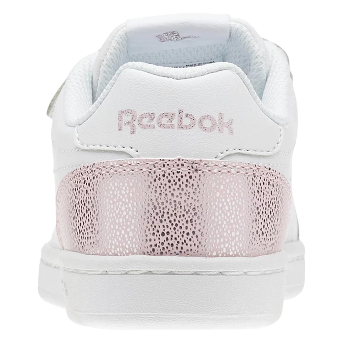 Reebok ROYAL COMP CLN 2V Kids' Sneakers White / Pink / Silver | PH564EJ