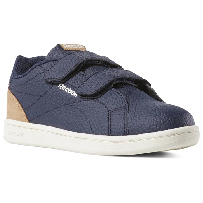 Reebok ROYAL COMP CLN 2V Kids\' Sneakers Navy / White | PH961KP