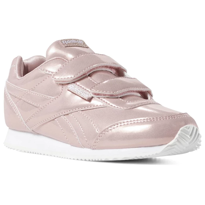 Reebok Royal Classic Jog 2 Kids\' Sneakers Pink / White | PH015LF