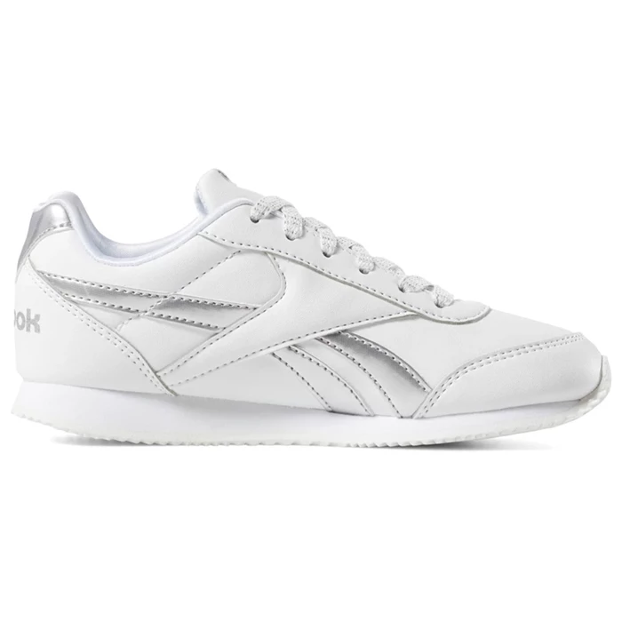 Reebok Royal Classic Jog 2 Kids' Sneakers White / Silver | PH017KR