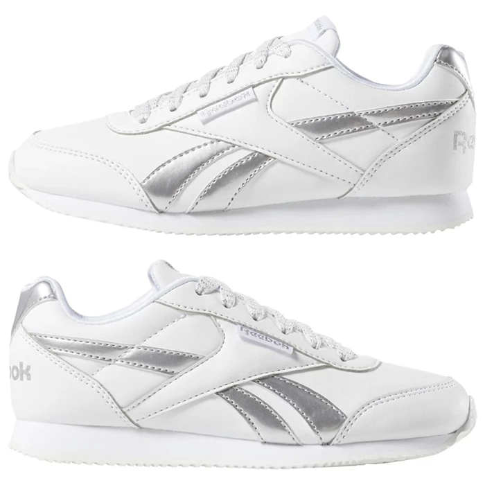 Reebok Royal Classic Jog 2 Kids' Sneakers White / Silver | PH017KR