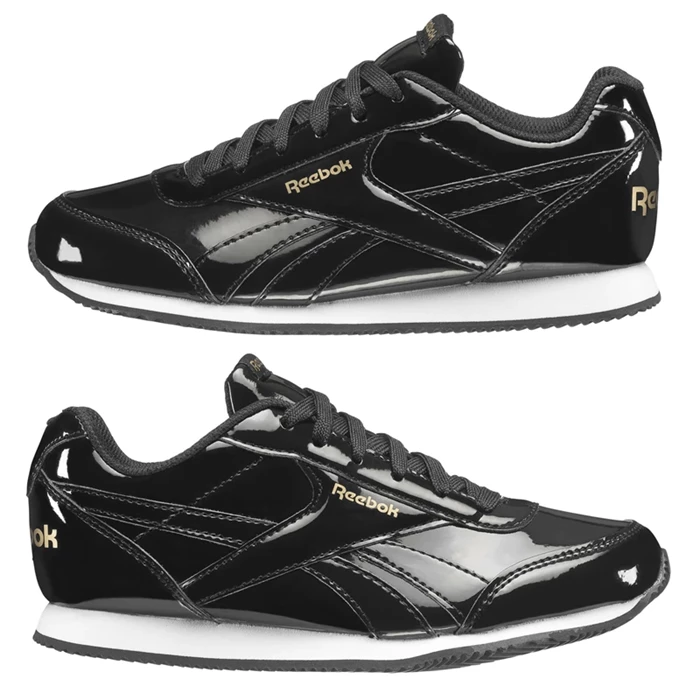 Reebok Royal Classic Jogger 2.0 Kids' Sneakers Black / Gold / White | PH085VF