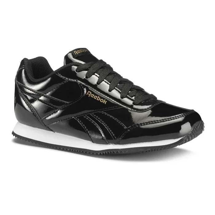 Reebok Royal Classic Jogger 2.0 Kids\' Sneakers Black / Gold / White | PH085VF