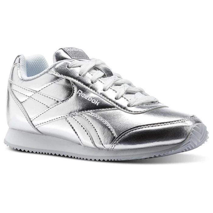 Reebok Royal Classic Jogger 2.0 Kids\' Sneakers Silver / Metal / White | PH698US