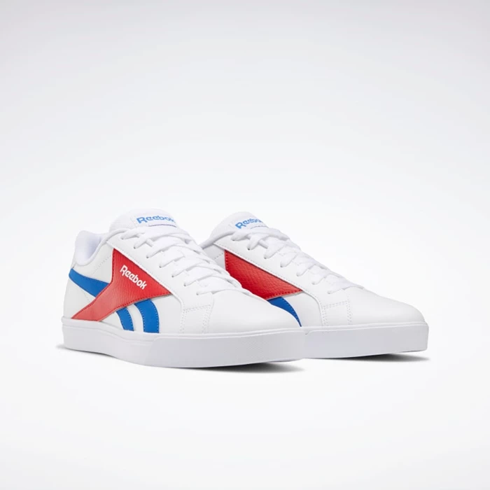 Reebok Royal Complete 3 Low Men's Classics White/Blue/Red | PH403WA