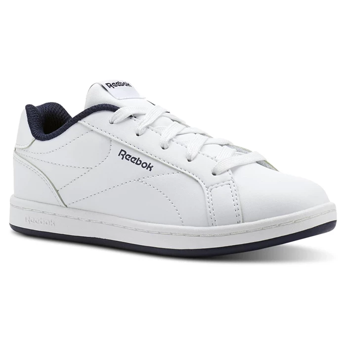 Reebok Royal Complete Clean Kids\' Sneakers White / Navy | PH812HY