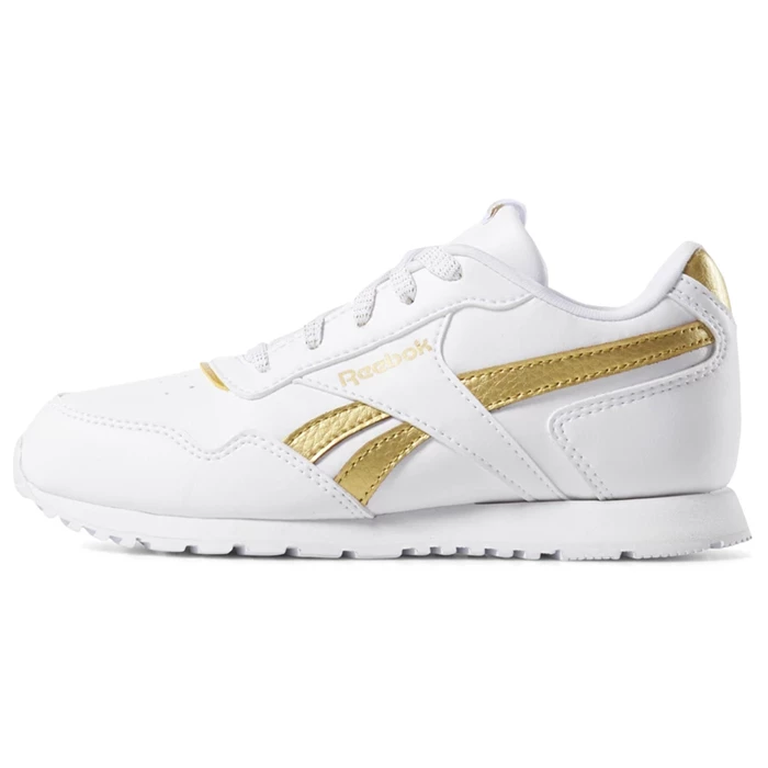 Reebok Royal Glide Kids' Sneakers White / Gold | PH192FU