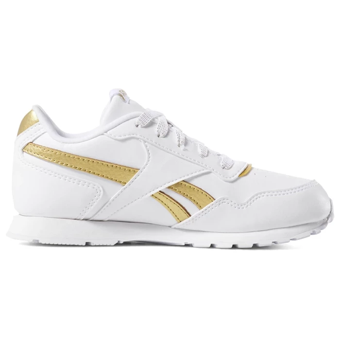 Reebok Royal Glide Kids' Sneakers White / Gold | PH192FU