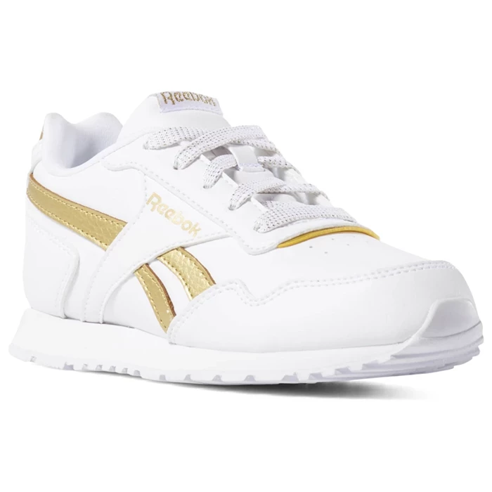 Reebok Royal Glide Kids\' Sneakers White / Gold | PH192FU