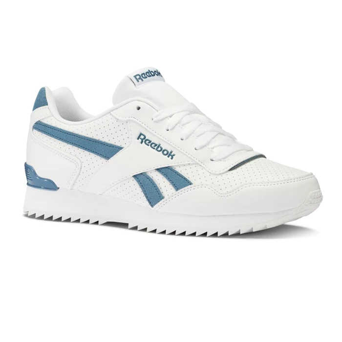 Reebok Royal Glide Ripple Clip Men\'s Classics White/Blue | PH395UL