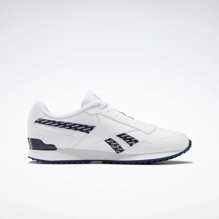 Reebok Royal Glide Ripple Clip Men's Classics White/Navy | PH906ES