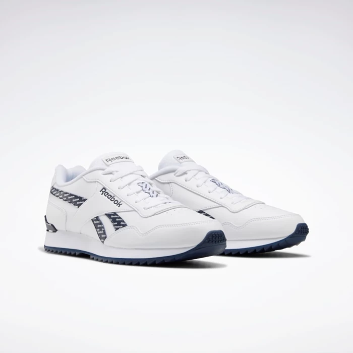 Reebok Royal Glide Ripple Clip Men's Classics White/Navy | PH906ES