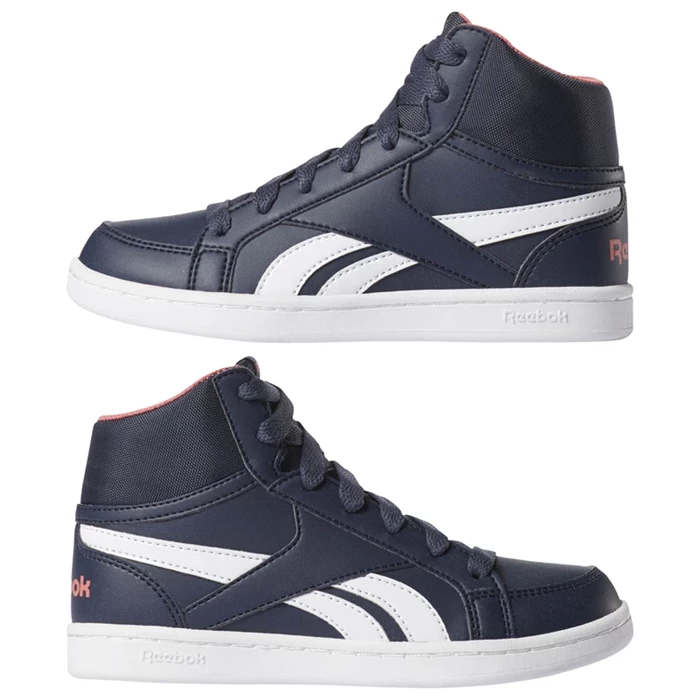 Reebok Royal Prime Mid Kids' Sneakers Navy / White / Rose | PH498KT