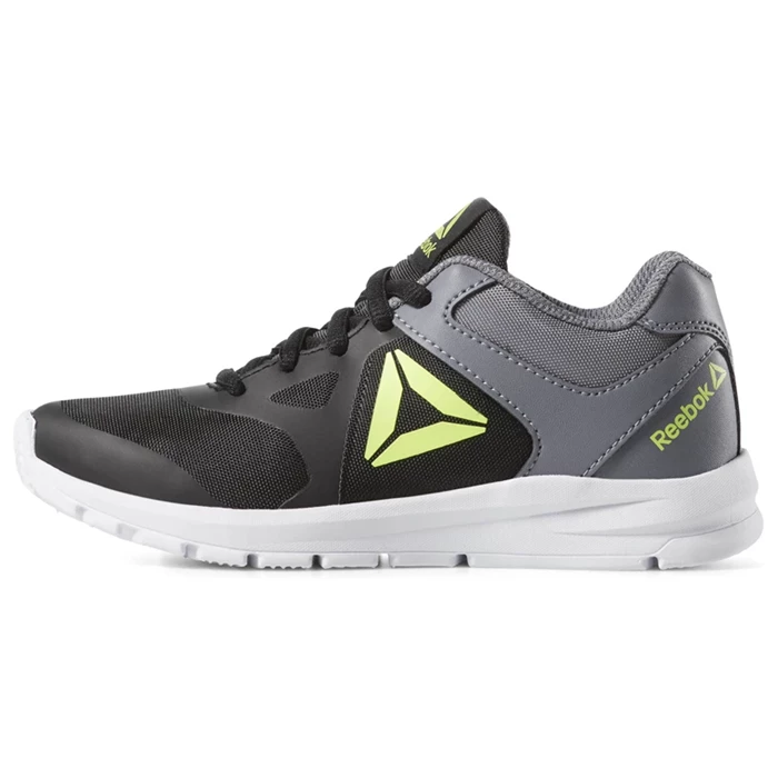 Reebok Rush Runner Kids' Running Shoes Black / Grey / Green / Grey | PH732NT