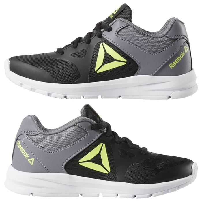 Reebok Rush Runner Kids' Running Shoes Black / Grey / Green / Grey | PH732NT