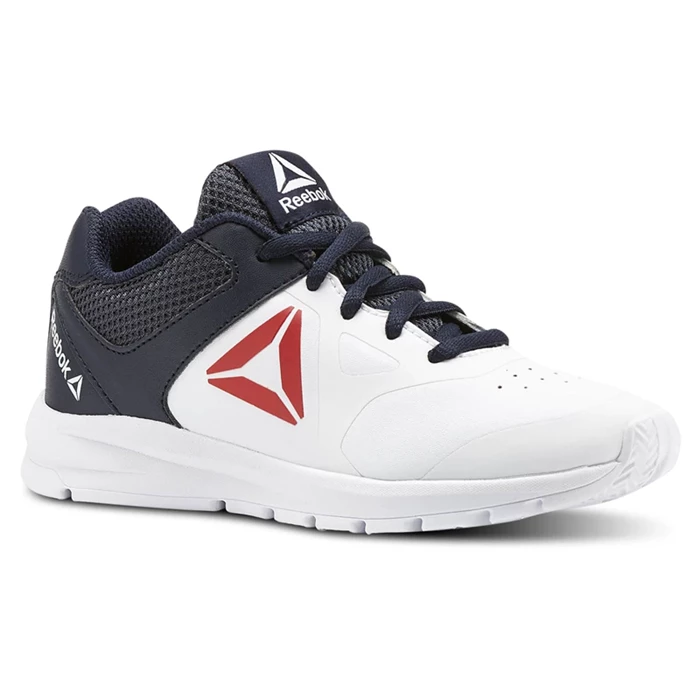 Reebok Rush Runner Kids\' Running Shoes White / Navy / Red | PH729PG