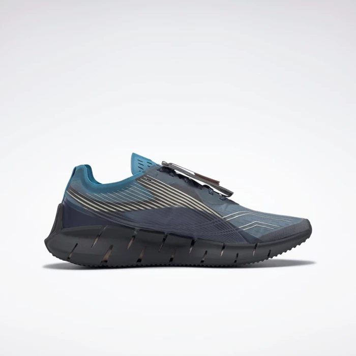 Reebok Zig 3D Storm Men's Running Shoes Grey/Grey/Blue | PH496KC