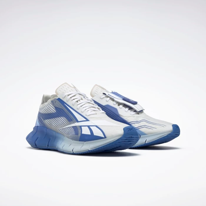 Reebok Zig 3D Storm Women's Running Shoes White/Blue/Blue | PH684PV