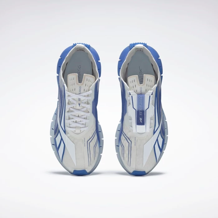 Reebok Zig 3D Storm Women's Running Shoes White/Blue/Blue | PH684PV