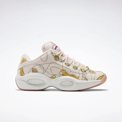 Reebok BBC Question Low Men's Basketball Shoes Pink/White/Yellow | PH340YF