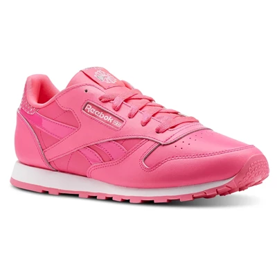 Reebok Classic Leather Girl Squad Pack Kids' Classic Pink / White | PH784AI