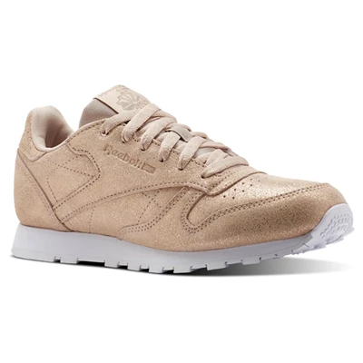 Reebok Classic Leather Kids' Classic Gold / Beige / White | PH807ML