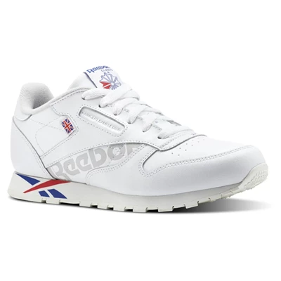 Reebok Classic Leather Kids' Classic White / Red / White | PH129OI