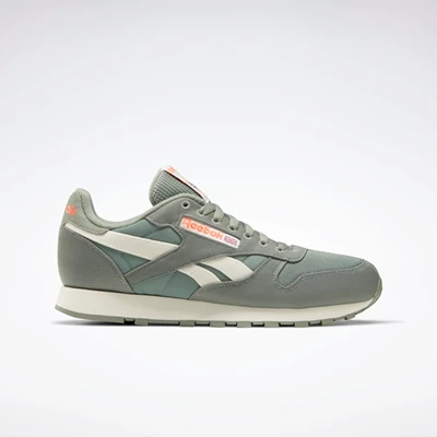 Reebok Classic Leather Men's Classics Green/White/Orange | PH320RK