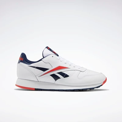 Reebok Classic Leather Men's Classics White/Red/Navy | PH569CI