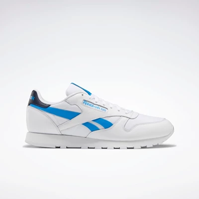 Reebok Classic Leather Women's Classics White/Blue/Navy | PH546AT