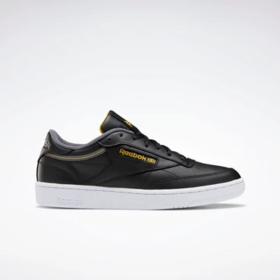 Reebok Club C 85 Men's Classics Black/Grey/Gold | PH301BN