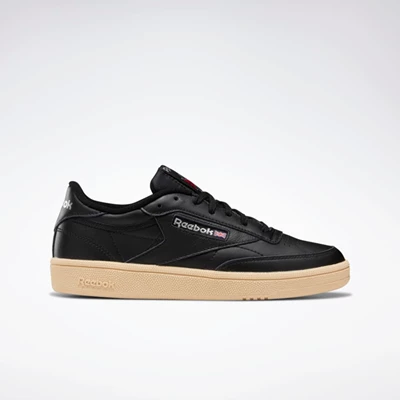 Reebok Club C 85 Women's Classics Black/Silver Metal/Red | PH829JZ