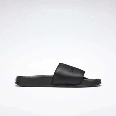 Reebok LES MILLS® Classic Women's Slides Black/Black | PH904JQ