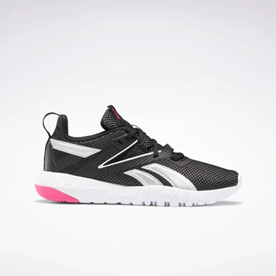 Reebok Mega Flexagon Women's Training Shoes Black/White/Pink | PH372IN
