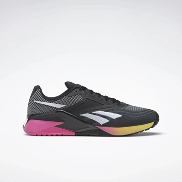 Reebok Nano X2 Men's Training Shoes Black / Pink / Yellow | PH806NX