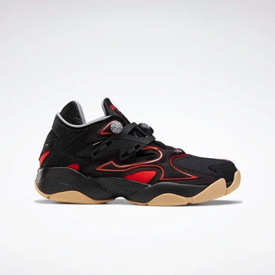 Reebok Pump Court Women's Classics Black/Red | PH194WR