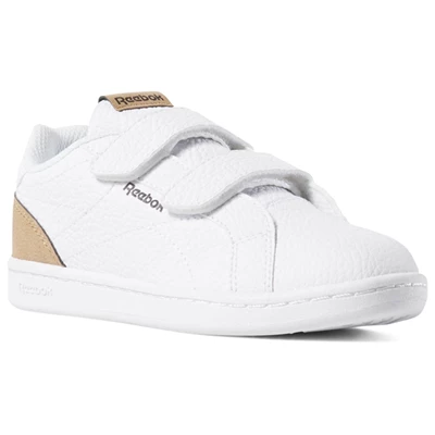 Reebok ROYAL COMP CLN 2V Brown Kids' Sneakers White / Dark Brown / Brown | PH910FL