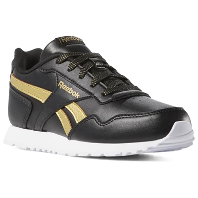 Reebok Royal Glide Kids' Sneakers Black / Gold | PH726YP