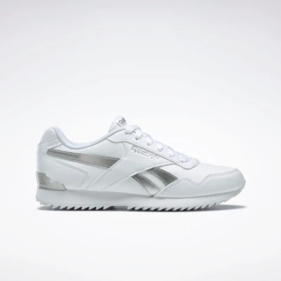 Reebok Royal Glide Ripple Clip Women's Classics White/White/Silver Metal | PH690OU