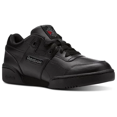 Reebok Workout Plus Kids' Sneakers Black / Grey / Red | PH508CD