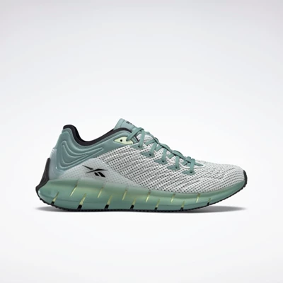 Reebok Zig Kinetica Women's Running Shoes Grey/Lemon/Green | PH203KJ